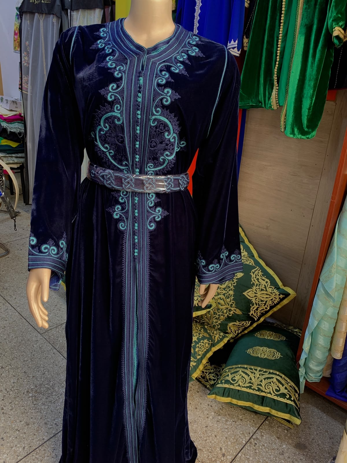 Caftan bleu nuit